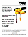 YaleElecWR Hoist and Trolleys Manual - LEW-1-680-1